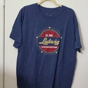 Ludwig Est. 1909 Graphic T-shirt - Heather Navy - XLarge